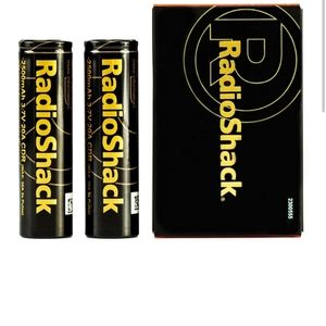 RADIOSHACK INR 18650 15A 3000 MAH BATTERY - $8 ea. or 3 for $20